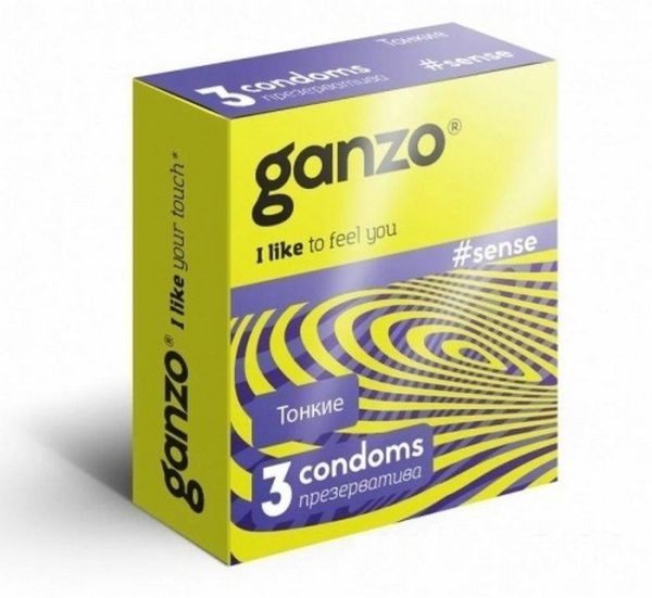 Изображение товара Презервативы Ganzo тонкие 3шт Презервативы Ganzo тонкие 3шт фотография