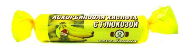 Изображение товара Аскорбиновая кислота гленвитол №10табл банан Аскорбиновая кислота гленвитол №10табл банан фотография