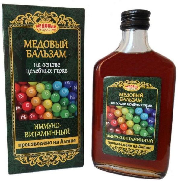 Изображение товара Бальзам Медовый иммуно-витаминный Медовый Край 250мл Бальзам Медовый иммуно-витаминный Медовый Край 250мл фотография